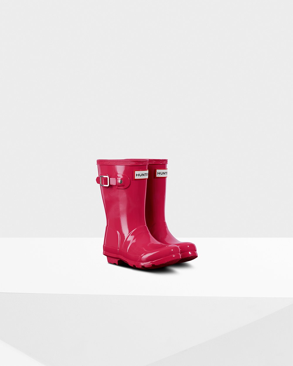 Hunter Original Little Gloss Rain Boots - Shop Online Kids Pink - PFCZLM596